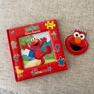 🪞 Sesame Street elmos seasons puzzle book and notebook learning set